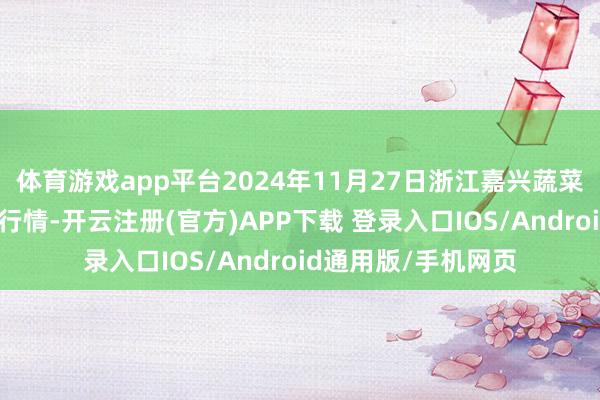 体育游戏app平台2024年11月27日浙江嘉兴蔬菜批发往复市集价钱行情-开云注册(官方)APP下载 登录入口IOS/Android通用版/手机网页