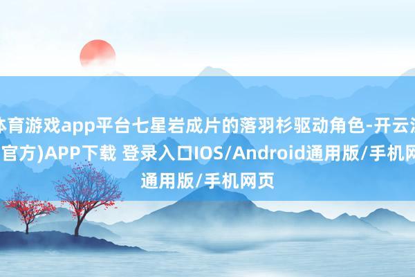 体育游戏app平台七星岩成片的落羽杉驱动角色-开云注册(官方)APP下载 登录入口IOS/Android通用版/手机网页