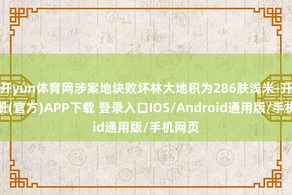 开yun体育网涉案地块败坏林大地积为286肤浅米-开云注册(官方)APP下载 登录入口IOS/Android通用版/手机网页