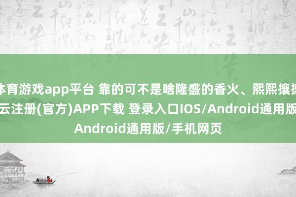 体育游戏app平台 靠的可不是啥隆盛的香火、熙熙攘攘的旅客-开云注册(官方)APP下载 登录入口IOS/Android通用版/手机网页
