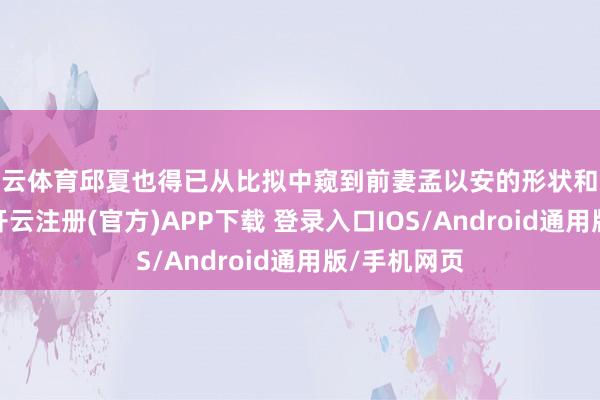 开云体育邱夏也得已从比拟中窥到前妻孟以安的形状和东说念主品-开云注册(官方)APP下载 登录入口IOS/Android通用版/手机网页