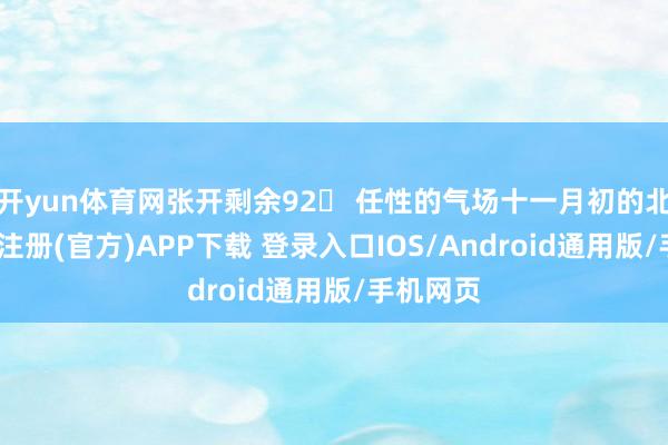 开yun体育网张开剩余92 任性的气场十一月初的北京-开云注册(官方)APP下载 登录入口IOS/Android通用版/手机网页