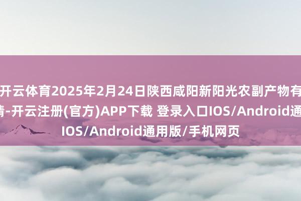 开云体育2025年2月24日陕西咸阳新阳光农副产物有限公司价钱行情-开云注册(官方)APP下载 登录入口IOS/Android通用版/手机网页